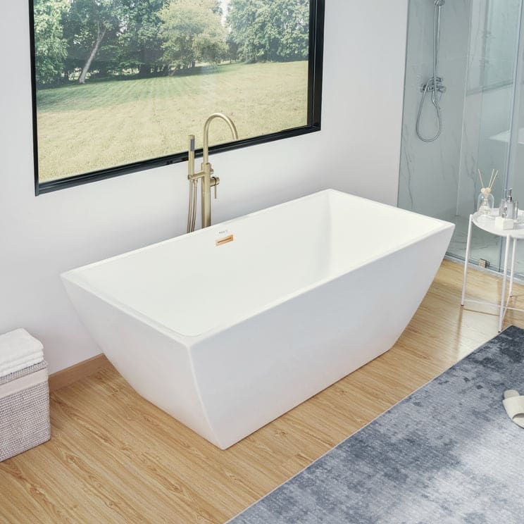 Vanity Art 67" Freestanding Acrylic Bathtub