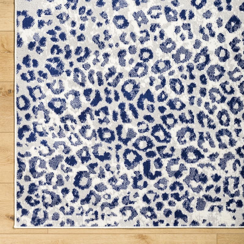 Livabliss Zoran Neutral Leopard Print Area rug