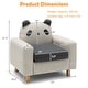 preview thumbnail 5 of 26, Gymax Kids Dinosaur/Panda/Chick Sofa Wooden Armrest Chair Couch w/