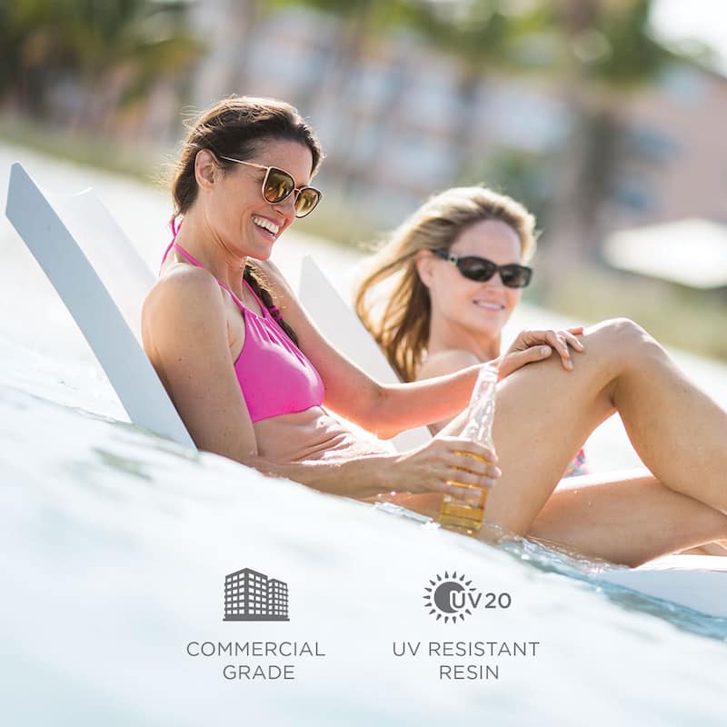 Ledge Lounger - Signature Chaise - Inside Pool & Sun Shelf Lounge Chair - Designed for Shallow Shelves Up to 9"