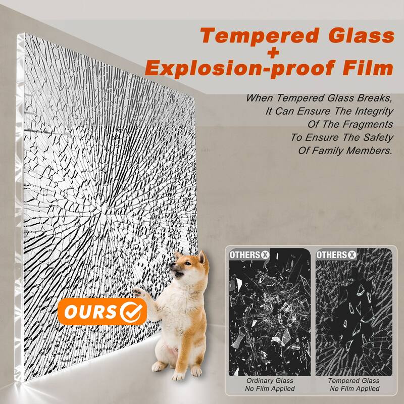 GDFStudio - Everett Frameless Single-Sliding Shower Door