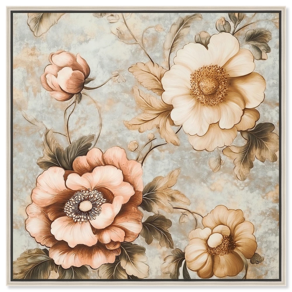 Retro Rose I Canvas by Art Remedy