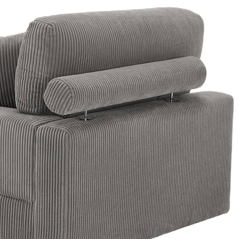 Corduroy Armchair Sofa Corner Chairs With Pillows