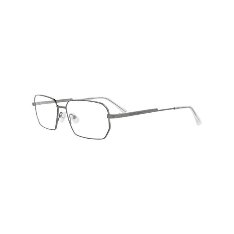 Bottega Veneta Square-Frame Metal Optical Frames