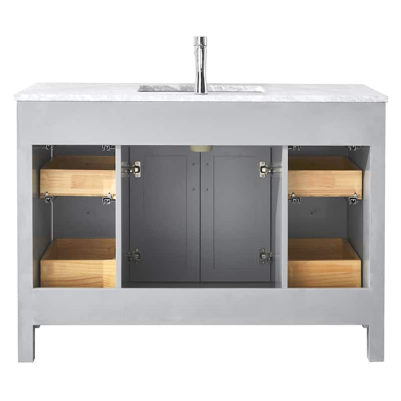 Amaya Marble Countertop 48-inch Single-sink Bathroom Vanity Set