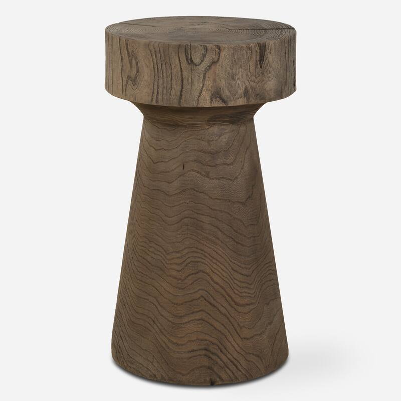 Uttermost Tree Trails Oak Accent Table - 22"H x 12.5"W x 12.5"D