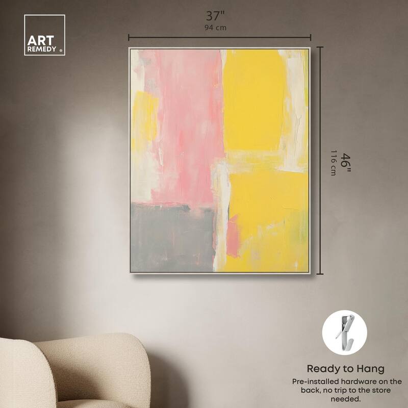 Blush and Sunshine Canvas by Art Remedy