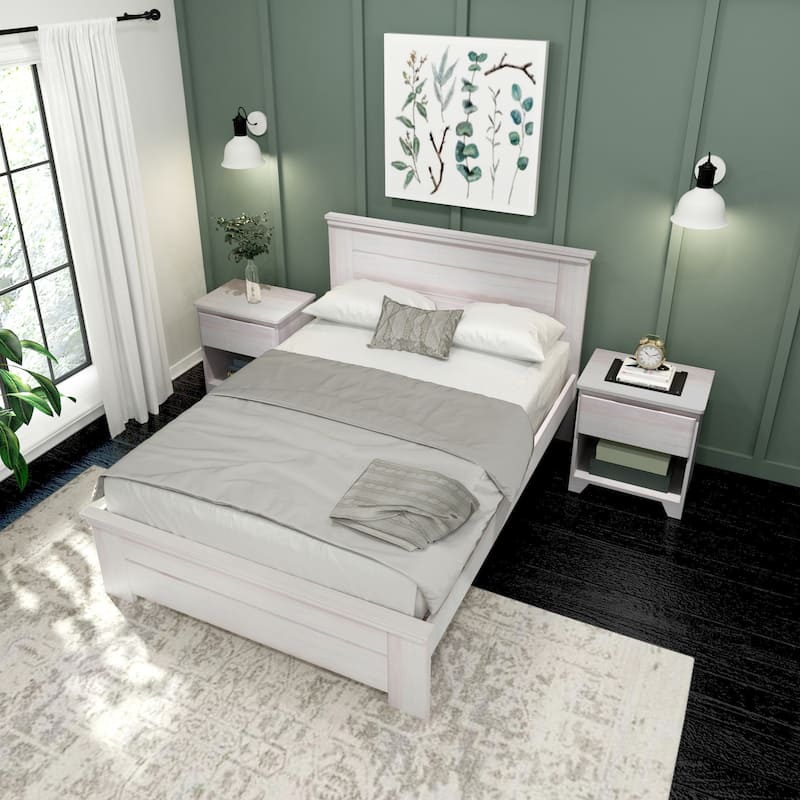 Plank and Beam Farmhouse Full Bed with Panel Headboard
