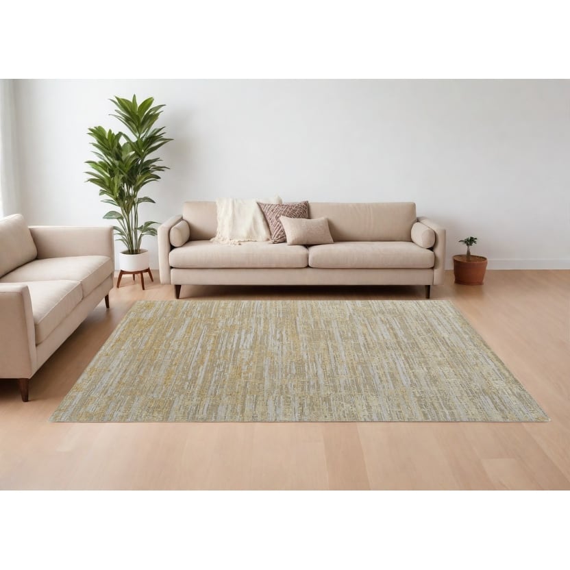 HomeRoots Abstract Modern Rectangle Area Rug - 120.00 in. x 96.00 in. x 0.39 in.