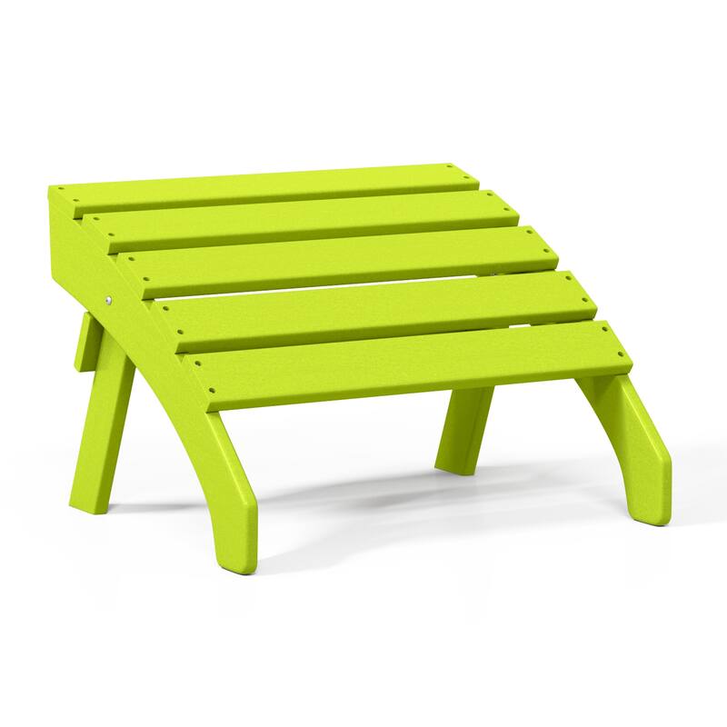 Polytrends Altura Outdoor Adirondack Folding Ottoman
