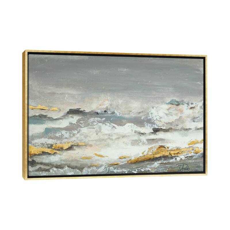 Large Wall Art, Framed Art, Abstract, by Patricia Pinto - Gold