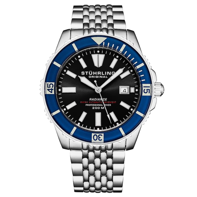 Swiss Automatic Super Luminova Radiance 1006 43mm Watch - Silver