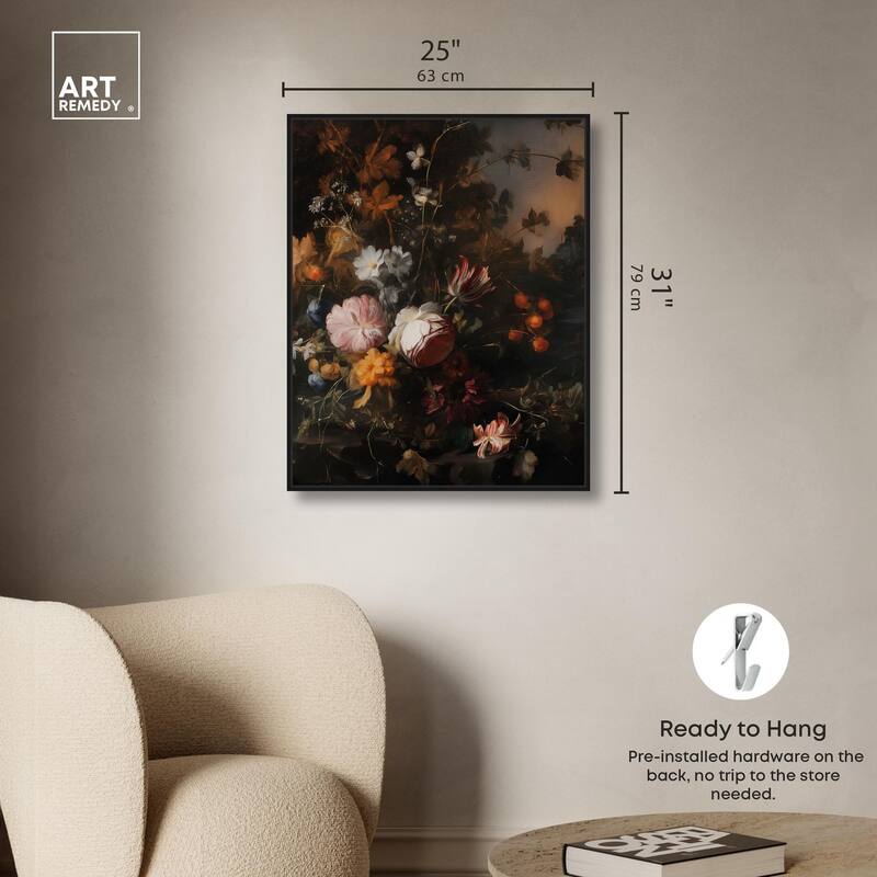 Shadowed Petal Secrets I Canvas by Art Remedy