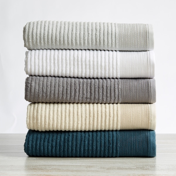 Luxurious Cotton Ribbed Texture Towel Set On Sale Bed Bath Beyond 34799604