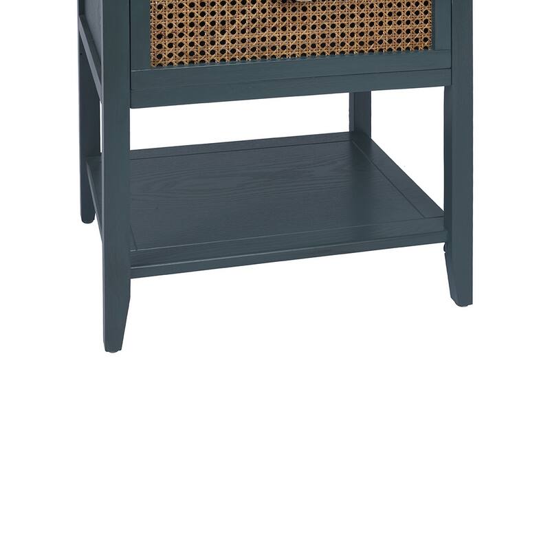 2-Drawer Nightstand Bed Side Table with Storage Cabinet End Table shelf Wood Side Table