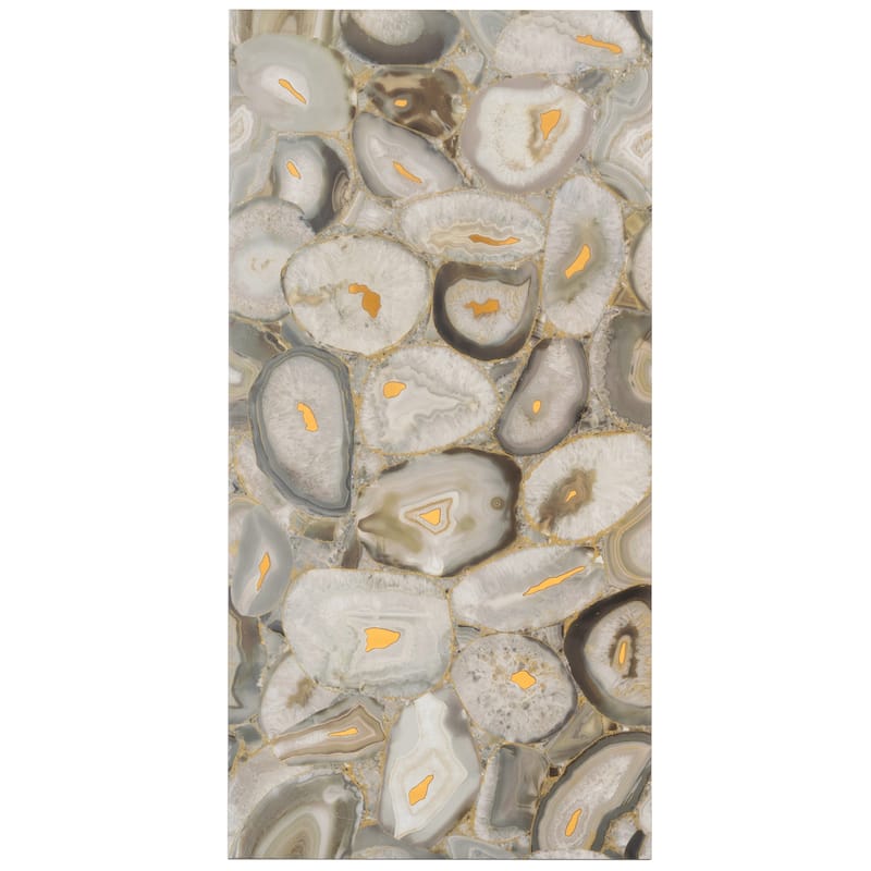 Onira 24x48 Beige Gold Porcelain Large Format Swirls Agate Wall Tile (15.5 sq ft/case) - 2 Pack