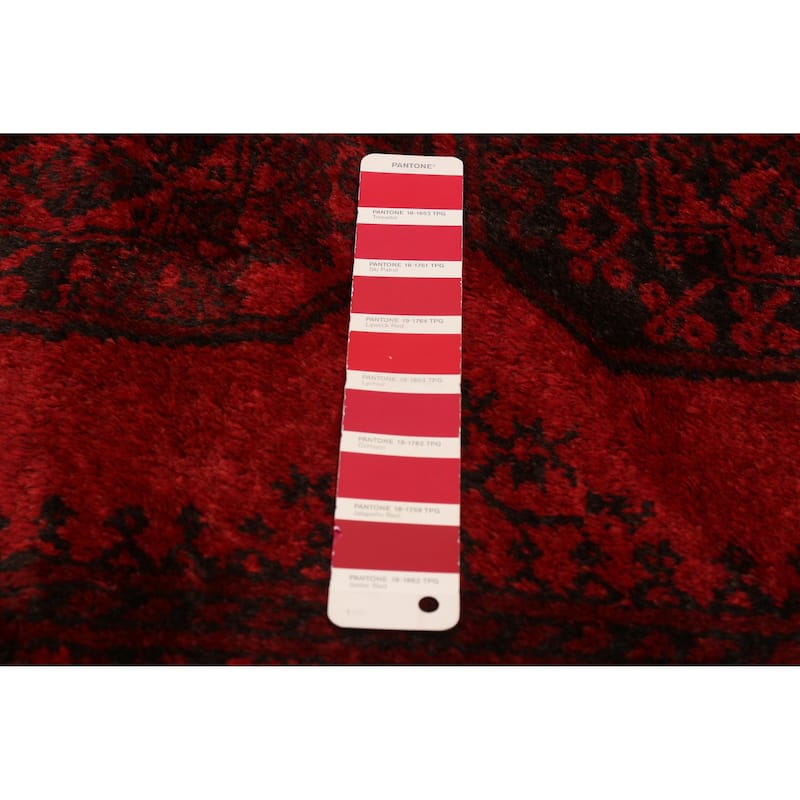 ECARPETGALLERY Hand-knotted Teimani Red Wool Rug - 6'8 x 9'4
