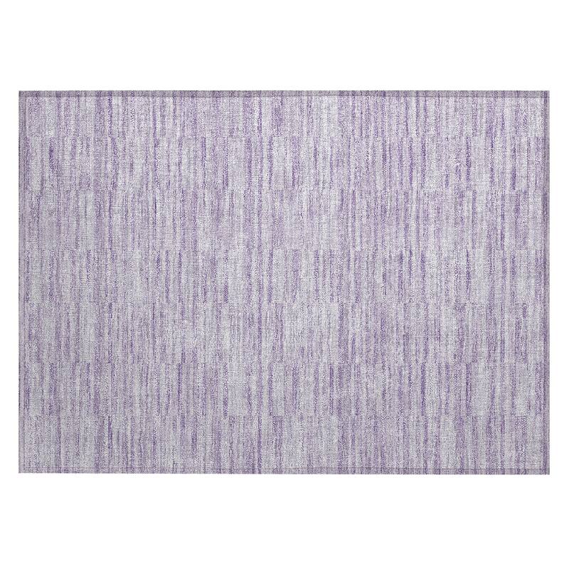 Machine Washable Indoor/ Outdoor Chantille Contemporary Blocks Rug