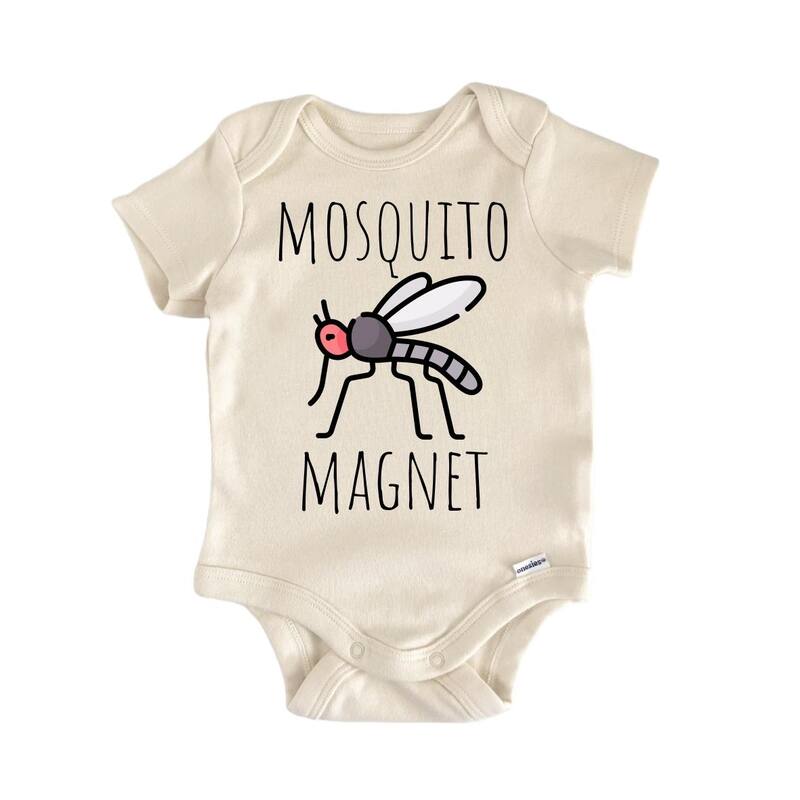 Mosquito Summer Campfire - Baby Bodysuit - 0-3M - White