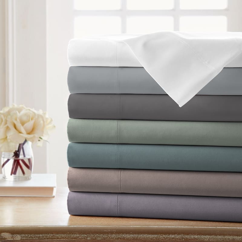 Color Sense Cotton 225TC Silky Wrinkle Resistant Sheet Set - Dotted Tear Drop - Full