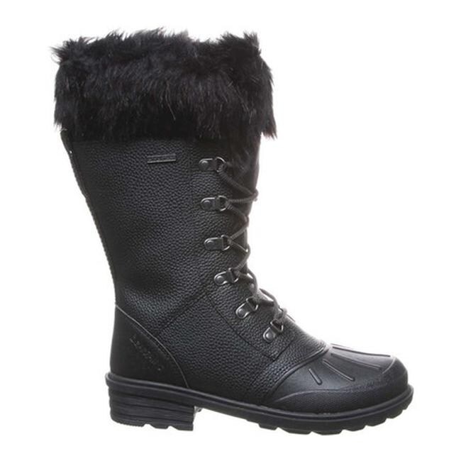 Shop Bearpaw Women S Dawn Tall Winter Boot Black Ii Action Leather Overstock 29849330