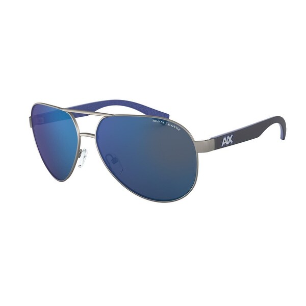 Armani Exchange AX2031S 608855 60 Matte Gunmteal Man Pilot Sunglasses. Opens flyout.