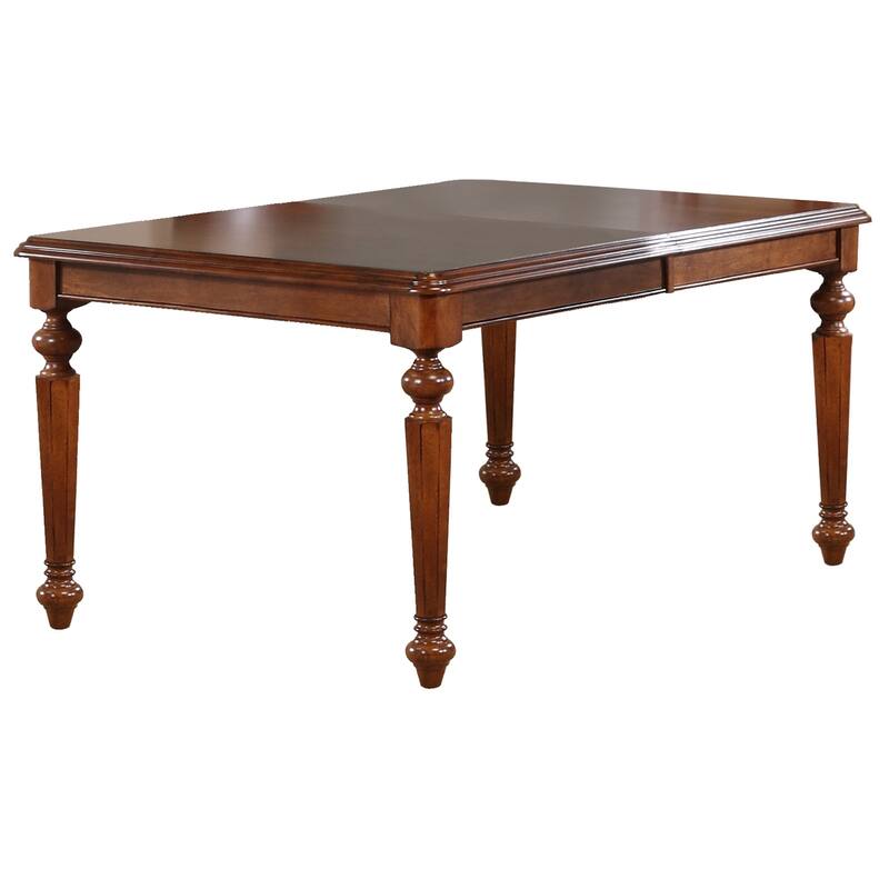 Extendable Dining Set - 5 Piece Rectangular Table with Butterfly Leaf - Seats 8