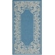 preview thumbnail 16 of 60, SAFAVIEH Courtyard Amparo Indoor/Outdoor Area Rug 2' x 3'7" - Blue/Natural
