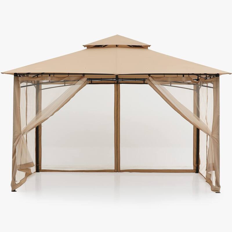 ABCCANOPY Patio Outdoor Gazebo for Double Roof Soft Canopy