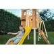preview thumbnail 6 of 17, Forest - Modern Backyard Outdoor Swing Set 2 Swings And Trapeze Bar - Natural