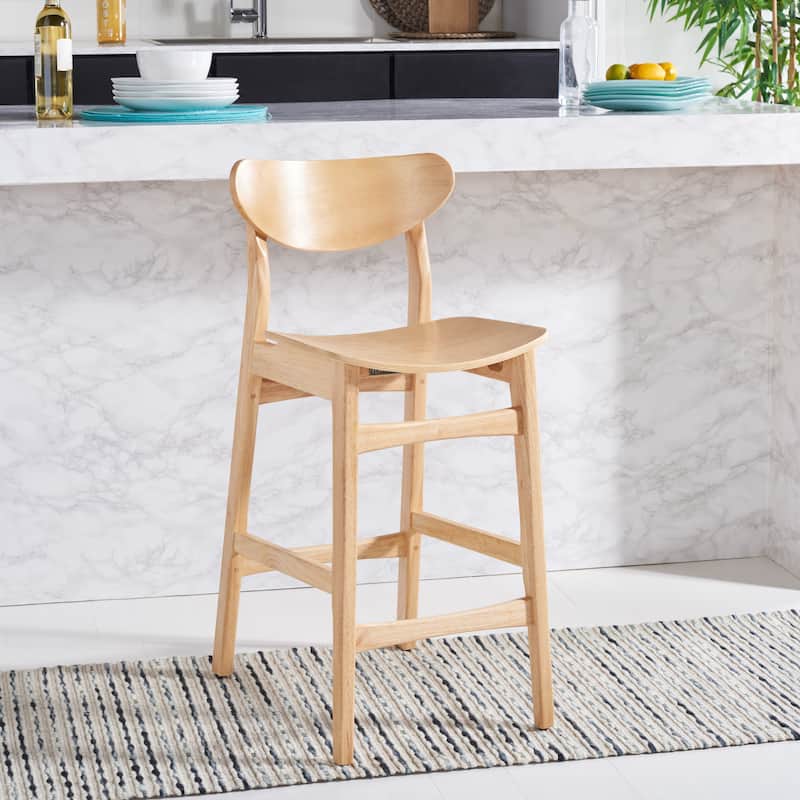 SAFAVIEH Glennie Counter Stool - 17" W x 23" D x 38" H - 17Wx23Dx38H