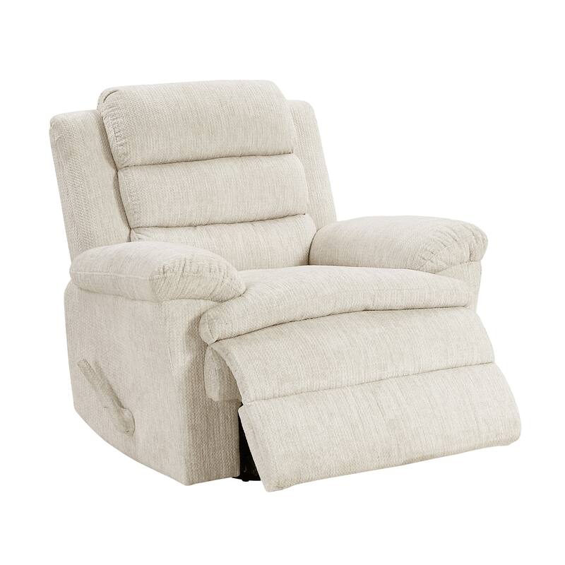 Sofiane 41" Microfiber Swivel Glider Recliner - Pull-Handle Motion