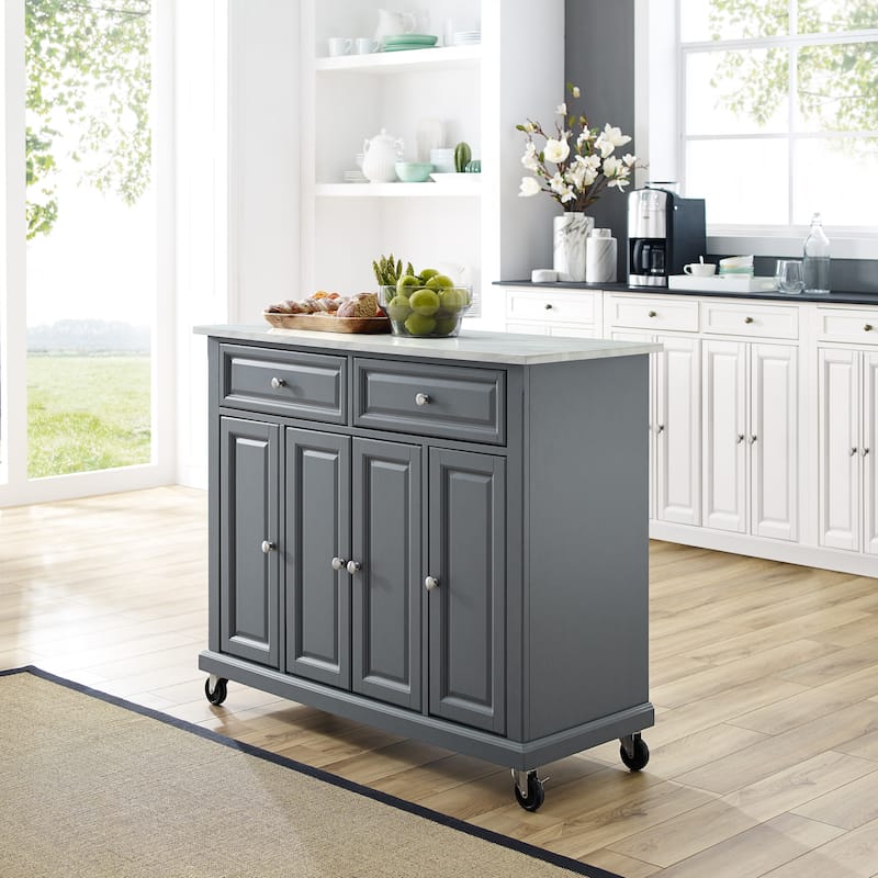 Crosley Avery Kitchen Cart - 42.13"W x 18"D x 36"H