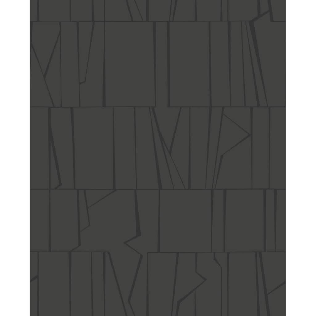 A-Street Prints Huntington Charcoal Geometric Stripe Wallpaper