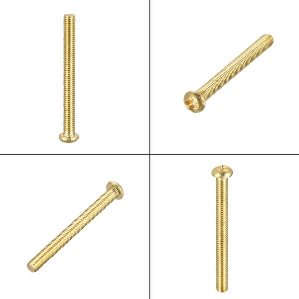 Concrete Screws Sourcing Map Brass Machine Screws, M3x30mm Phillips Pan Head Fastener Bolts For Furniture Office Equipment Electronics 16pcs Number Plate Screws