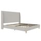 preview thumbnail 3 of 8, Mr. Kate Tess Upholstered Wingback Bed Frame, King, Ivory Linen