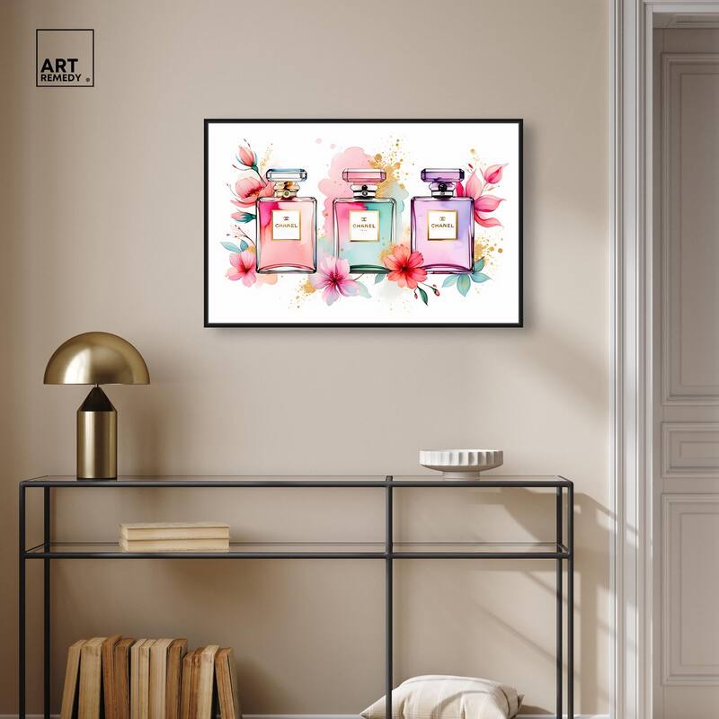 Trio of Fragrance Canvas by Art Remedy