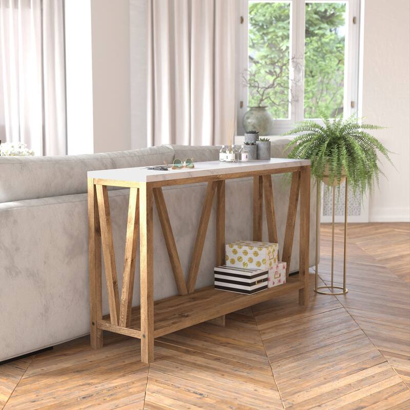 Flash Furniture FFIF76380 Bodhi 52" Wide Engineered Wood Console Table