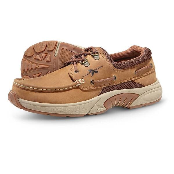 Rugged Shark Men S Atlantic Oxford Boat Shoes Copper Overstock 14823821