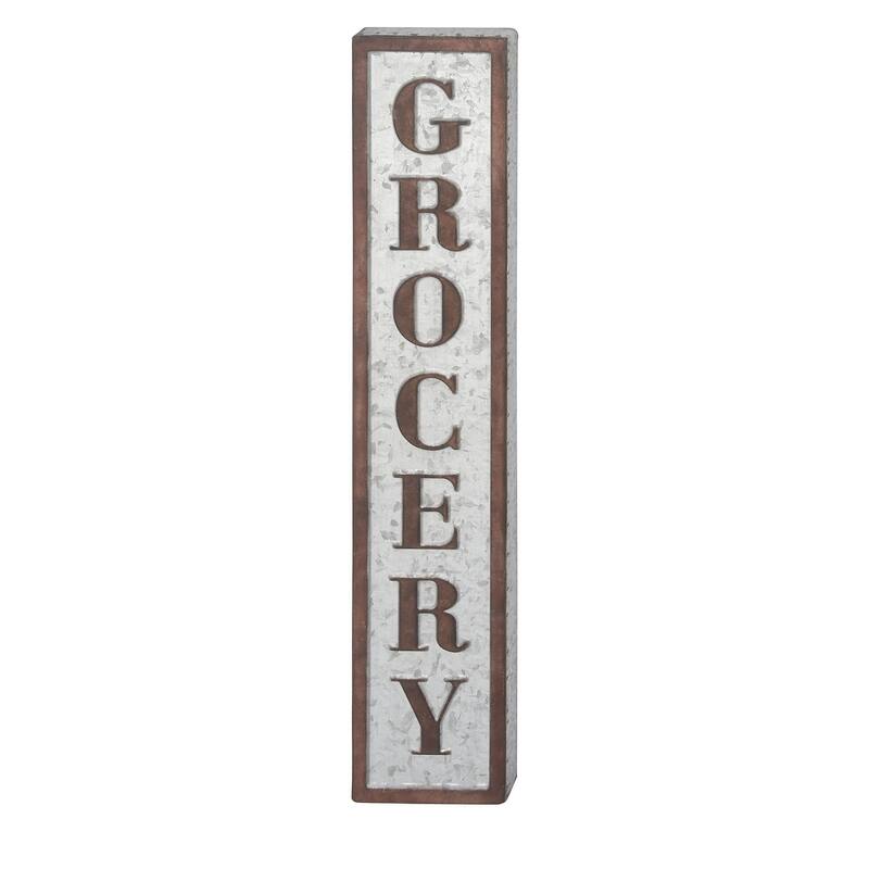 Metal Sign Wall Decor - Brown - Roche River Decor
