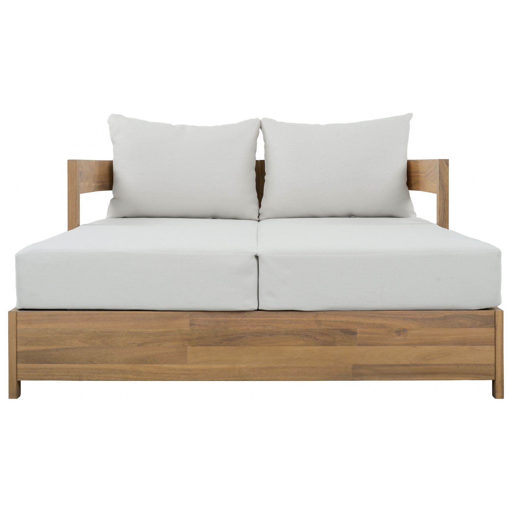 SAFAVIEH Outdoor Patio Furniture Kento Solid Wood Daybed - 52