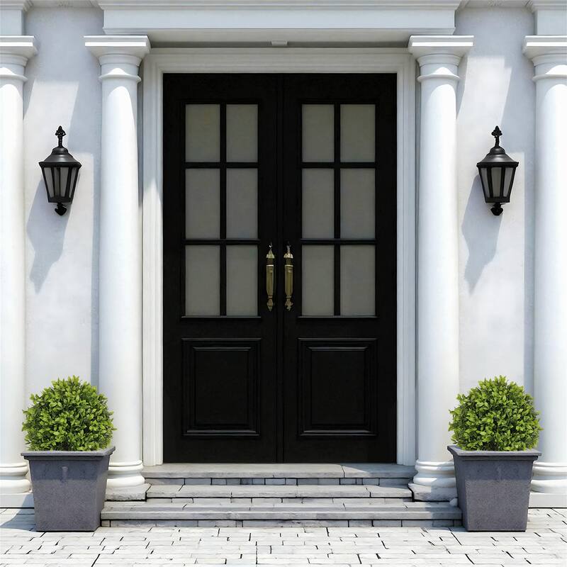 2-Pack Artificial Boxwood Topiary Ball Trees