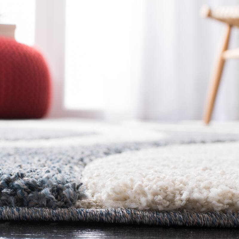 SAFAVIEH Florida Shag Rositha Abstract 1.2-inch Thick Rug