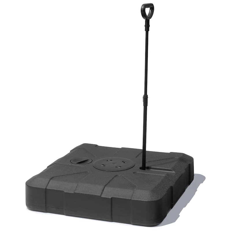 Pellebant 300 lbs Patio Cantilever Umbrella Base with Wheels and Rod