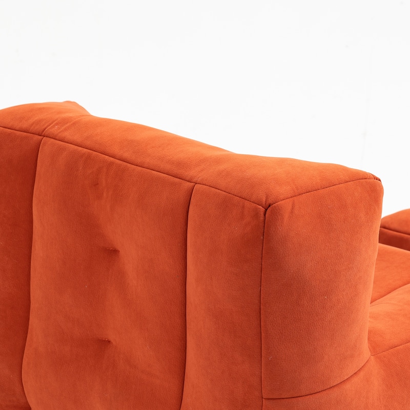 Super Soft Lazy Sofa Chair with Memory Foam and Ottoman, Indoor Modern Focus Bean Bag Chair for Kids