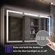 preview thumbnail 44 of 82, Modland 48"-72"W x 36"H Lighted Bathroom Medicine Cabinet with Backlit & Frontlit Modes,Anti-Fog