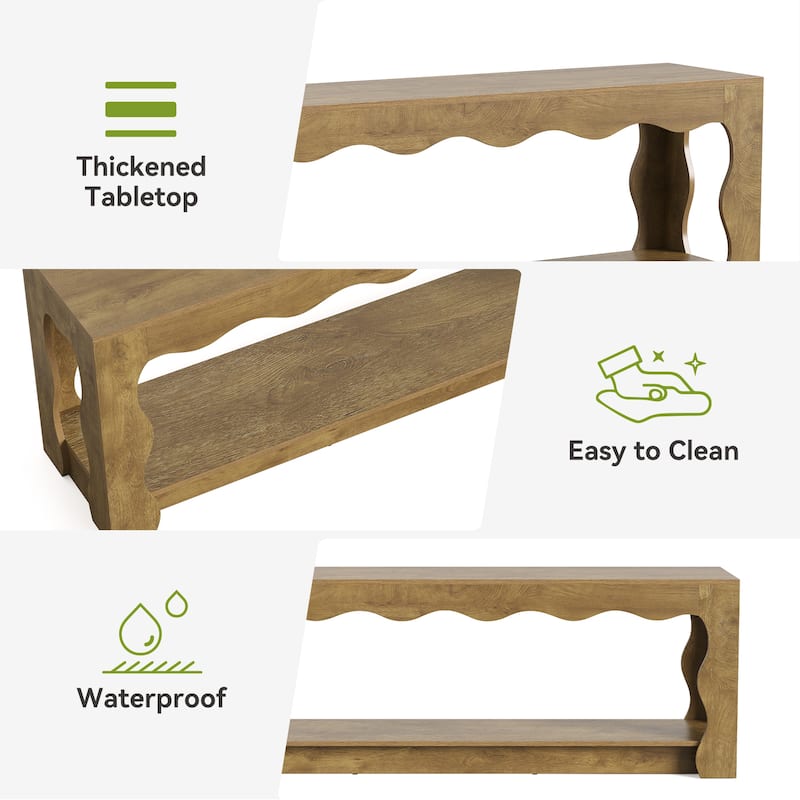 TV Stand for 65 Inch TV, Entertainment Center with Storage Cabinets, TV Media Console Table for Living Room, Bedroom, Open Shelf