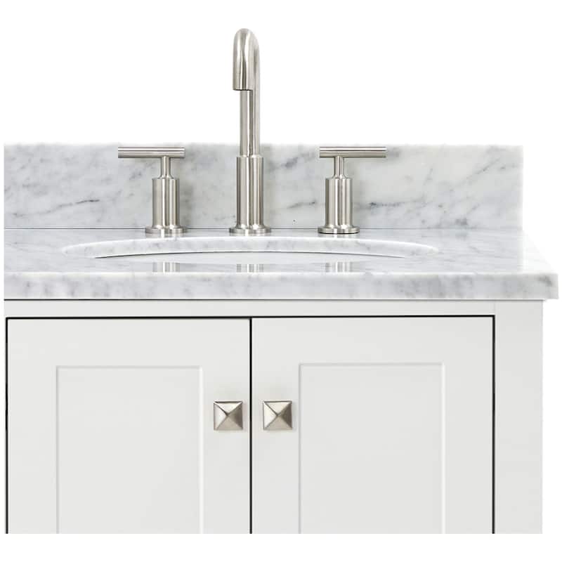 Ariel A067DCW2OVO Cambridge 67" Free Standing Double Oval Basin Vanity