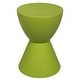 preview thumbnail 67 of 143, Boyd Round Side Table with Ribbed Design Base - Accent Hourglass End Table with Removable Lid for Living Room & Bedroom Green