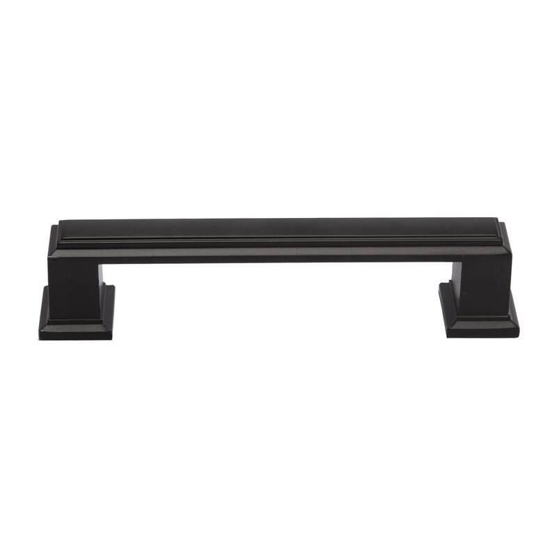 Utopia Alley Dover Pull Handle -Decorative Drawer Black Drop Pull Handles, 3.78" Center to Center - Matt Black - 25 pack